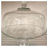 Glass Cake Stand with Dome Lid