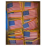 22 USA Flag Patches in Showcase 1