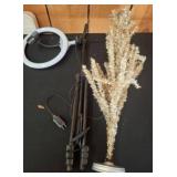 Ring Light With Tripod and silver Decor Tree