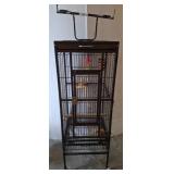 Metal Birdcage with Stand on Wheels