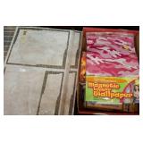 Lot: Locker Wallpaper & Misc Supplies