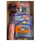 Laser Level, Plug, and Novelty Cards Lot