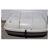 White Roof Cargo Box with Hinged Lid r1