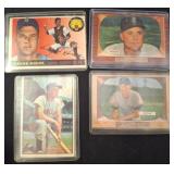5 Vintage Baseball Cards in Sleeves