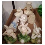 Ceramic Figurines and Decorative Items Lot