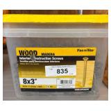 Partial Box of 8x3" Interior Screws