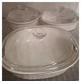 Corning Ware Baking Dishes with Lids