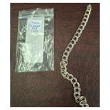 Sterling Silver Chain Bracelet, 8 Inches