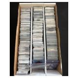 Showcase Rack Lot of Trading Cards Assortment