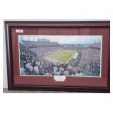 Framed Panoramic Football Stadium Print