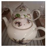 Two Fine China Teapots by David Michael & Portmeir