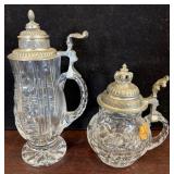 Nachtmann Crystal Beer Steins with Lids