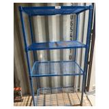 Blue Metal Wire Storage Rack, 36x18x72in c4