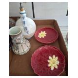 Decorative Ceramics Lot with Plates and Vases