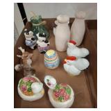Ceramic Figurines and Salt Shakers