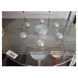 Glass and Metal Lazy Susan