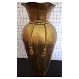 Century Brass Vase with Rope Detailing