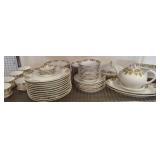 Schwarzburg China Dinnerware Set with Gold Trim