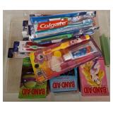 Toothbrushes and Band-Aid Lot