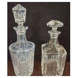 Two Cut-Glass Decanters with Stoppers
