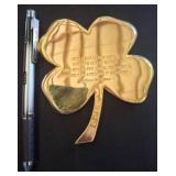 24K Gold-Plated Four-Leaf Clover Plaque