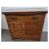 Wooden Cabinet with Drawer and Double Doors