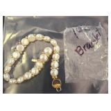 14K Gold Pearl Bead Bracelet