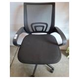 Black Mesh Adjustable Office Chair With Casters