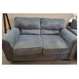 Upholstered Fabric Loveseat, 62 Inches Wide
