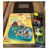 Tray with 2 Disposable Cameras & Photo Albums