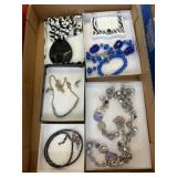 Costume Jewelry in Five Boxes