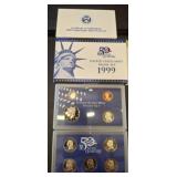 1999 U.S. Mint Proof Coin Set with COA