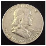 1963 Franklin Half Dollar Coin, Silver