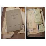 Boxed Historical Documents and Ephemera