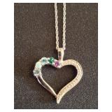 Sterling Silver Heart Pendant with Chain