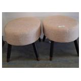 Mid-Century Style Upholstered Stools