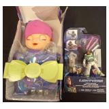 Baby Alive Doll and Buzz Lightyear Figure