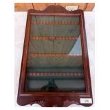 Bombay Co. Wooden Display Case With Glass Door