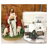 The Good Shepherd Figurine and Christmas Village