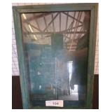 Green Wooden Shadow Box Frame, 10"ï¿½15"x3"
