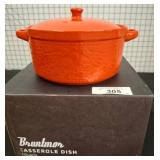 Bruntmor 2-Quart Casserole Dish, Red