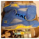 Air Jordan 5 Shoes in Blue and Yellow