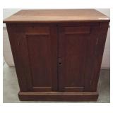 Wooden Two-Door Cabinet, 29x18x30in
