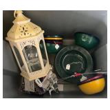 Items Including Lantern and Dishes c4