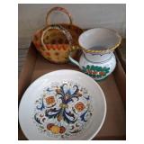 Three Italian Ceramic Decor Items