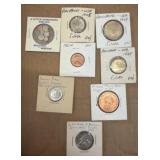 Coins and Tokens in Holders