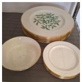 Lenox Holiday Dinnerware with Gold Trim