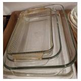 Clear Rectangular Glass Baking Dishes