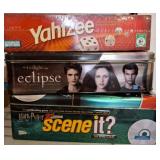 Board Game Lot: Yahtzee, Twilight, Scene It