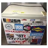 Compact Haier Mini Fridge with Sticker Decor c4